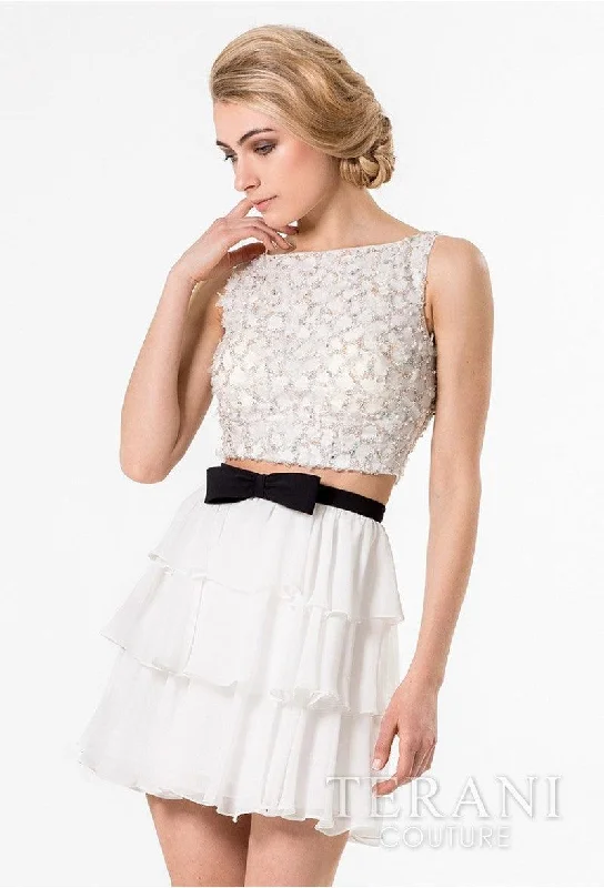Chic Formal Gown Terani Couture 1521H0059A Two Piece Short Prom Dress