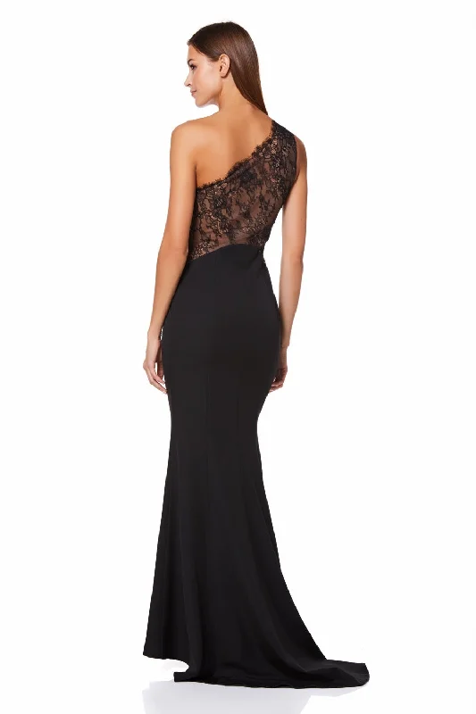 Off-Shoulder Dress Zana One Shoulder Maxi Dress With Lace Back