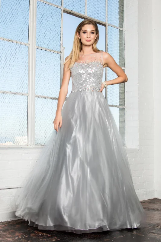 One-Shoulder Gown Long Prom Dress Formal Evening Gown