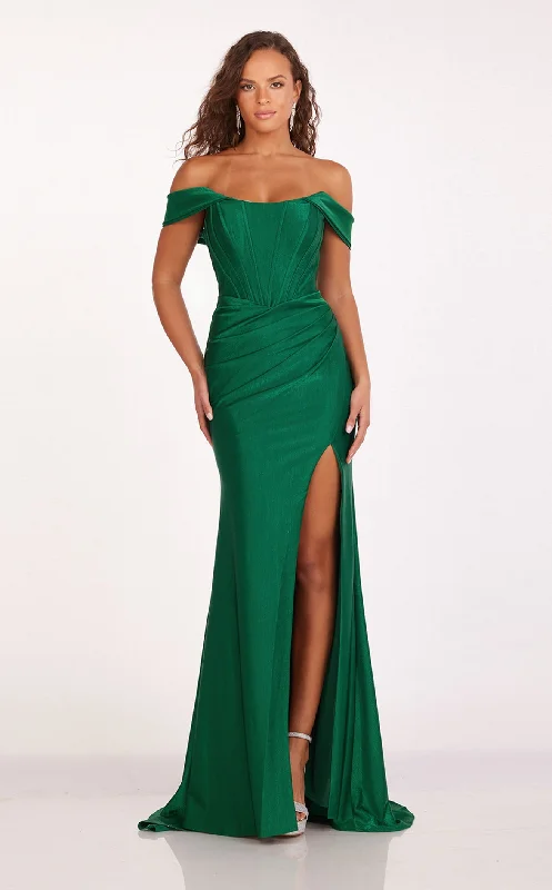 One-Shoulder Gown Abby Paris 90252 Dress