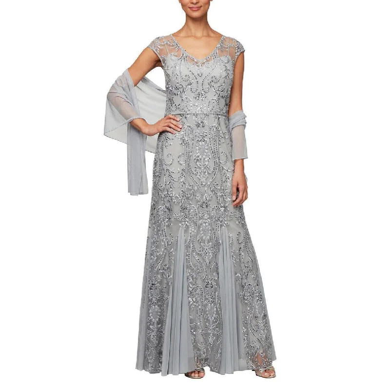 Whimsical Evening Gown Alex Evenings AE8117808 Long Formal Dress Sale