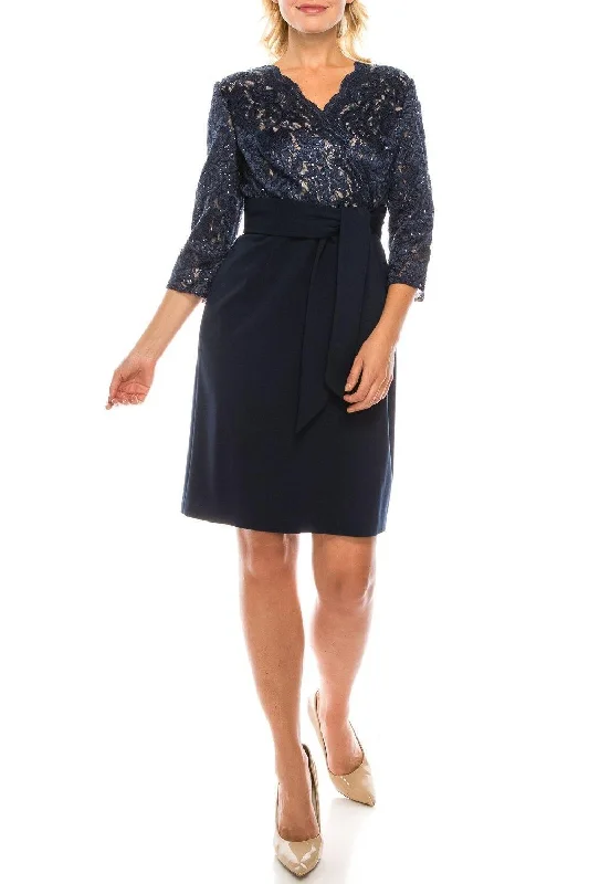 Knee-Length Dress Alex Evenings AE2121822 Short Petite Mother of the Bride Gown Sale