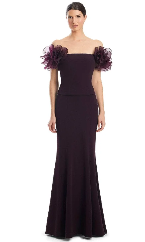 Dramatic Ball Gown Alexander by Daymor 1983S24 - Ruffled Off-Shoulder Prom Gown