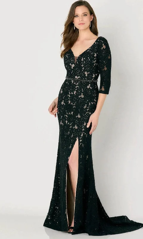 Puffy Sleeve Dress Cameron Blake CB789 - Lace Mermaid Evening Dress