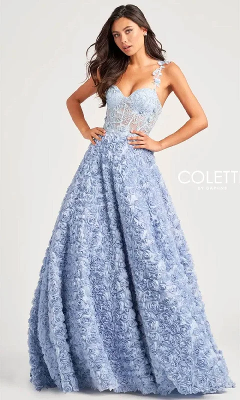 Embellished Dress Colette By Daphne CL5250 - Sweetheart Floral Ballgown