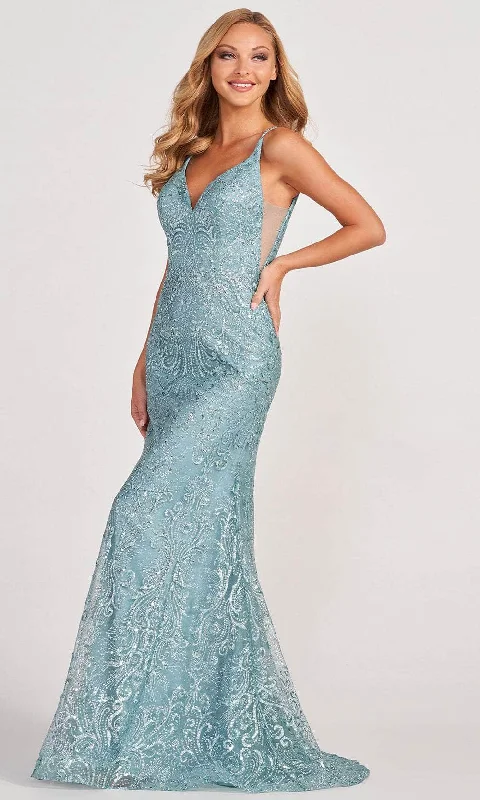 A-Line Gown Colette for Mon Cheri CL2019 - V-Neck Sleeveless Plus Size Prom Gown