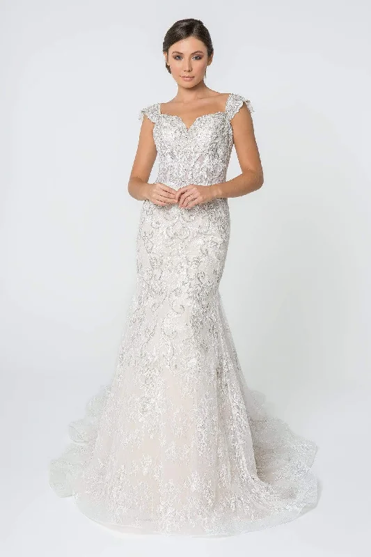 Fashionable Formal Dress Elizabeth K - GL2822 Jewel Embroidered Sweetheart Trumpet Gown