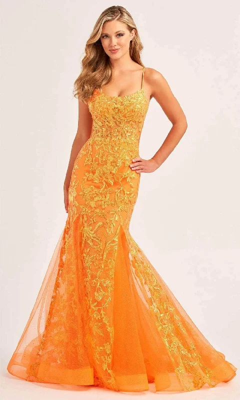 Classic Gown Ellie Wilde EW35008 - Scoop Mermaid Evening Dress