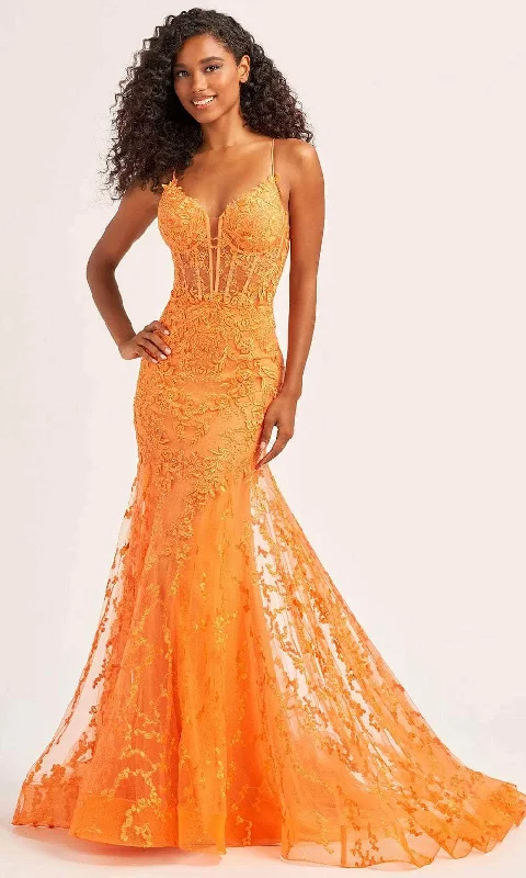 Empire Gown Ellie Wilde EW35010 - Corset Trumpet Evening Dress