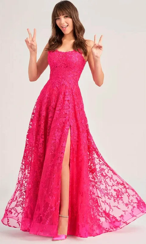 Elegant Evening Dress Ellie Wilde EW35222 - Scoop A-Line Evening Dress