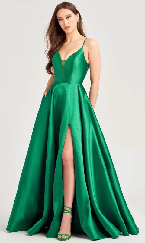 Tulle Gown Ellie Wilde EW35232 - High Slit A-Line Evening Dress