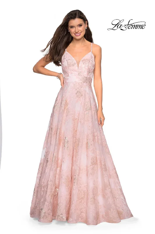 Taffeta Dress Gigi by La Femme 27549 Dress