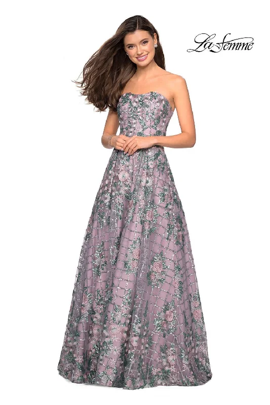 High Neck Dress Gigi by La Femme 27683 Dress