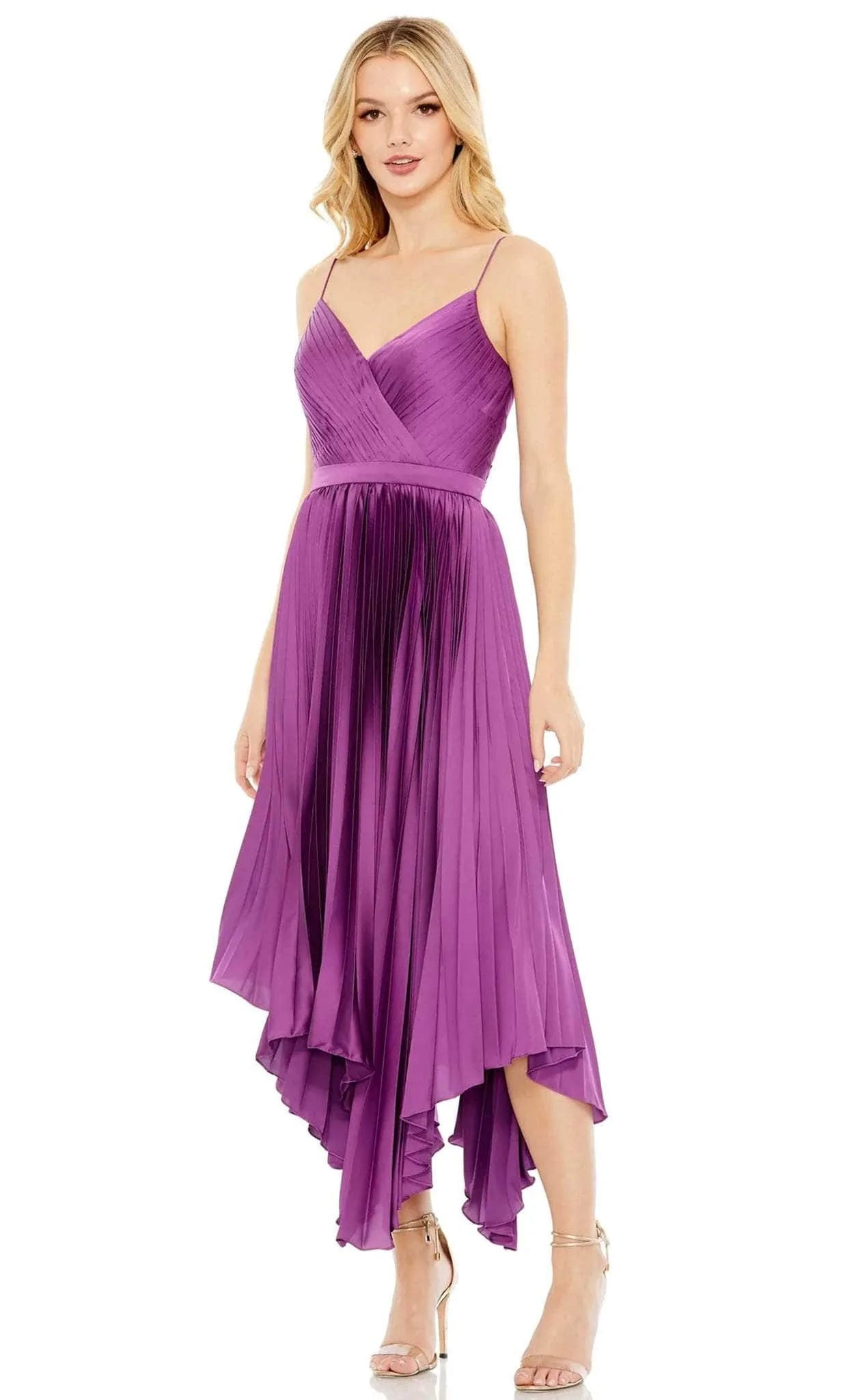 Trendy Evening Gown Ieena Duggal 49637 - Pleated Sleeveless Dress