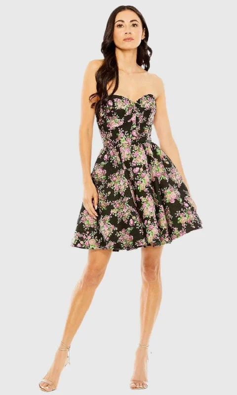 Luxe Embroidered Gown Ieena Duggal 68615 - Strapless Sweetheart Neck Cocktail Dress