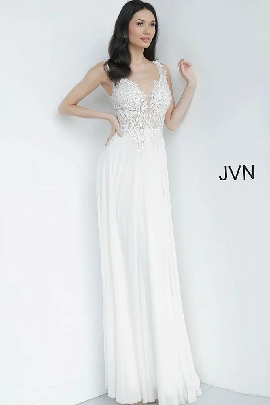 Full Skirt Dress Jovani 64107 Prom Long Formal Dress