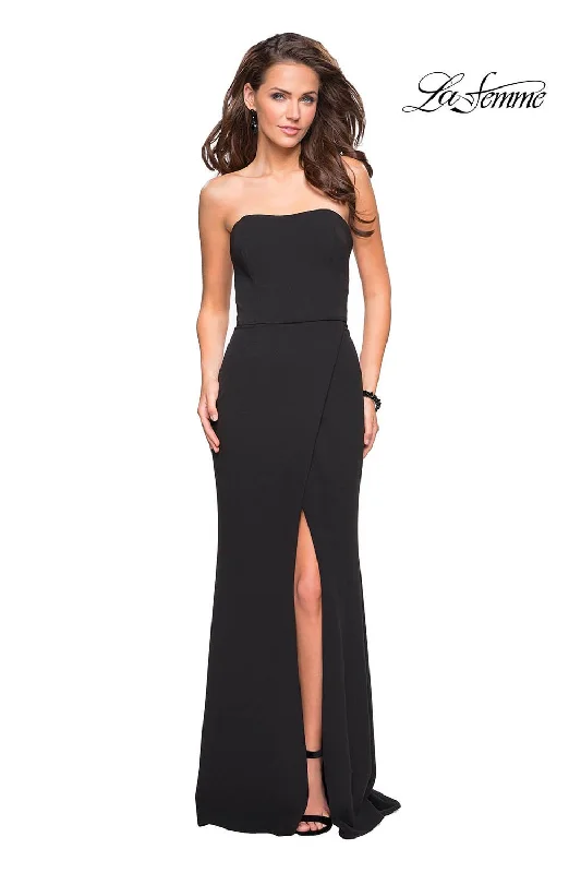 Empire Waist Dress La Femme 27035 Dress