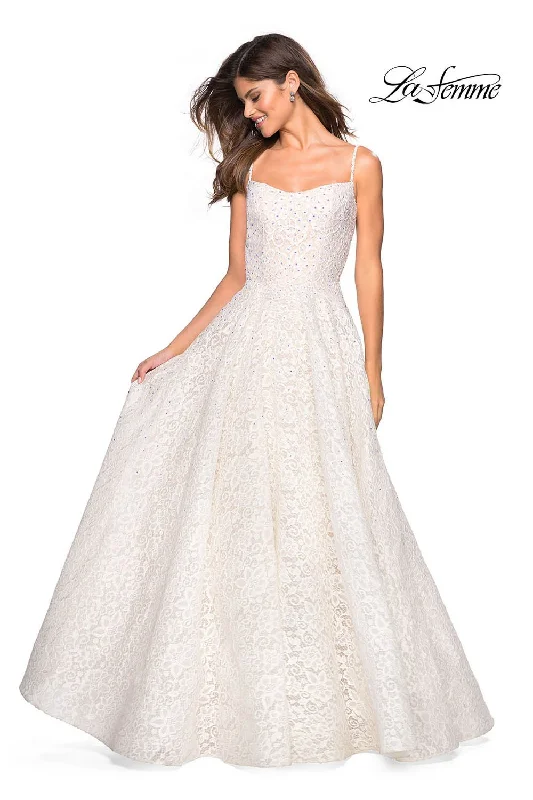 Rhinestone Embellished Dress La Femme 27190 Dress