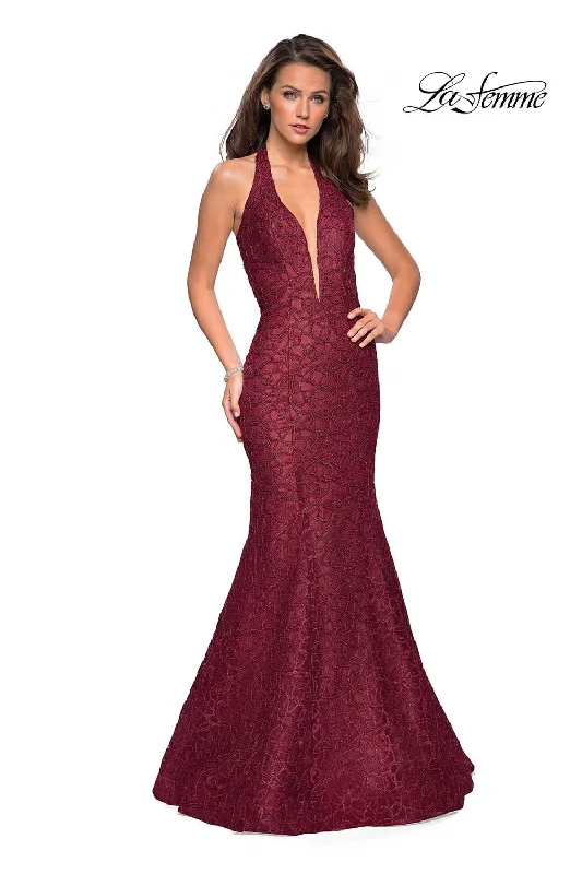 Stunning Silk Gown La Femme 27228 Dress