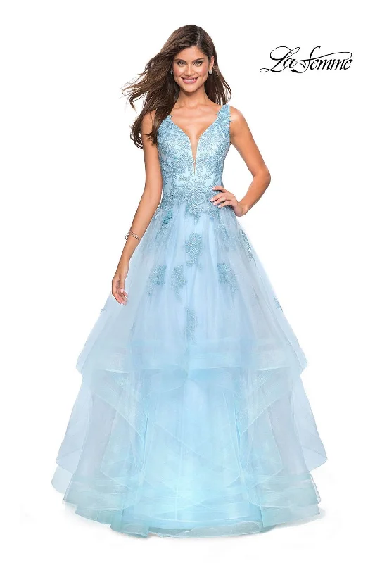 Elegant Tulle Gown La Femme 27256 Dress