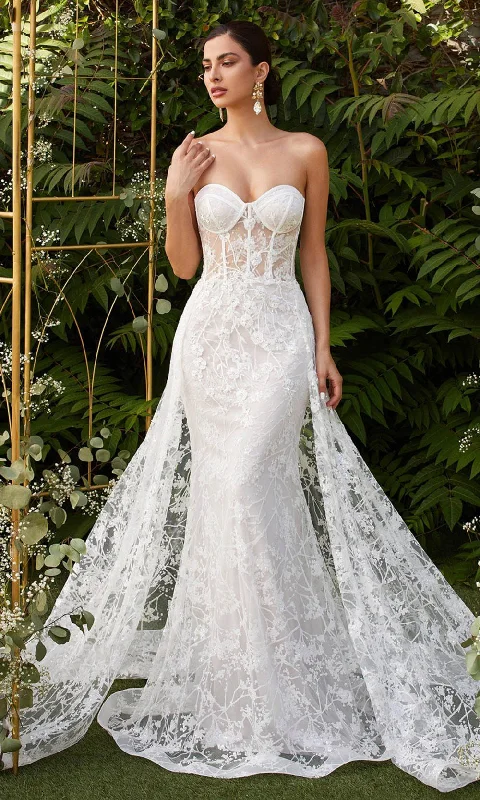 Floral Gown Ladivine Bridal CB046W