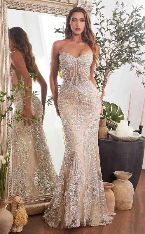 Side Slit Gown LaDivine CD847 Dress