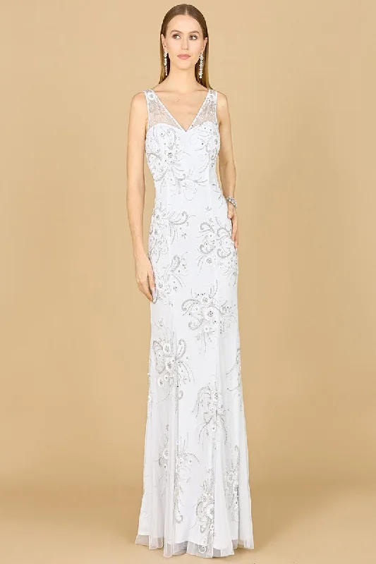 Illusion Neckline Dress Lara 51182