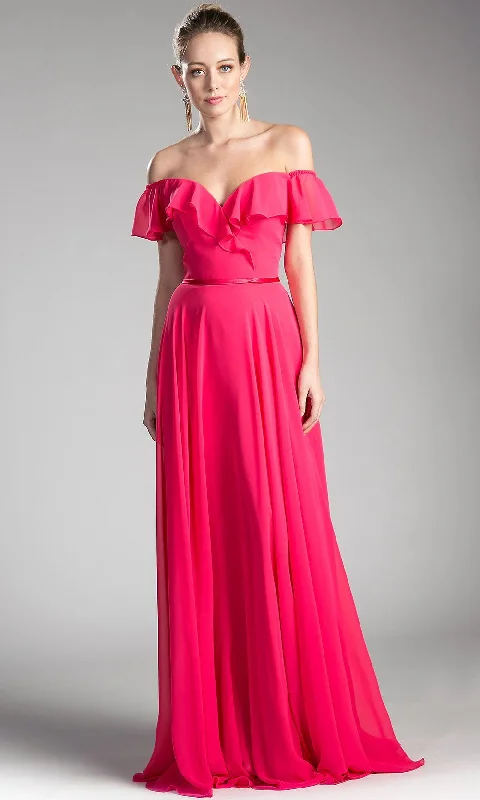 Evening Gown Long Off-Shoulder Flowy Dress