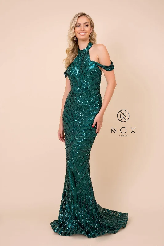V-Neck Dress Long Prom Formal Off Shoulder Mermaid Dress