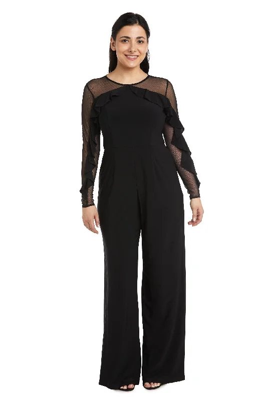 Statement Sleeve Dress R&M Richards 2308P Long Sleeve Petite Jumpsuit Sale