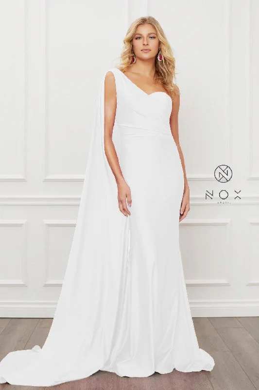 Floor-Length Gown Long White Gown Wedding Dress