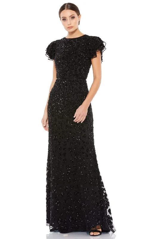 Regal Ball Gown Mac Duggal - 10748 Embellished Jewel Neck Junior Prom Dress