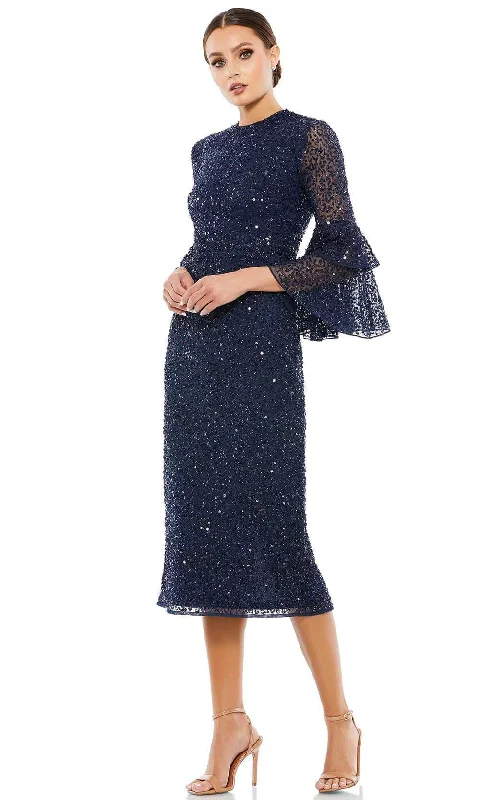 Lavish Evening Gown Mac Duggal 10802 - Ruffle Sleeve Cocktail Dress
