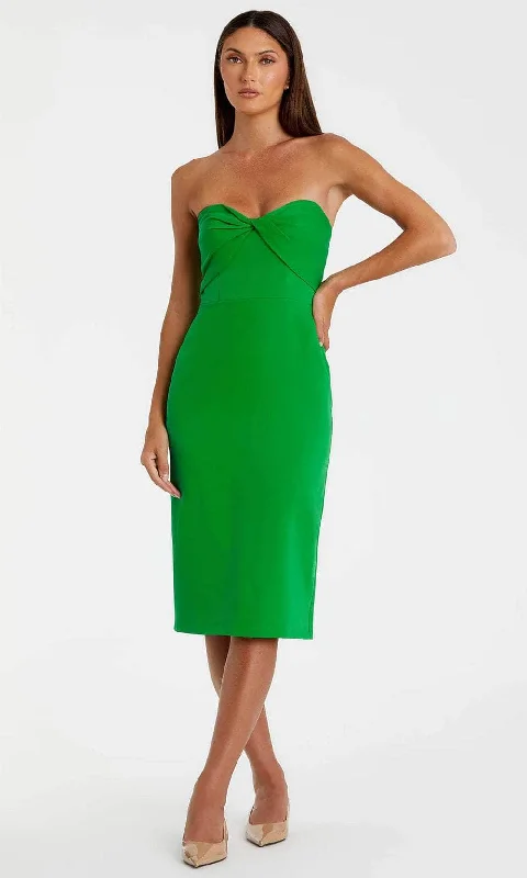 Subtle Shine Dress Mac Duggal 20959 - Strapless Sweetheart Knee-Length Dress