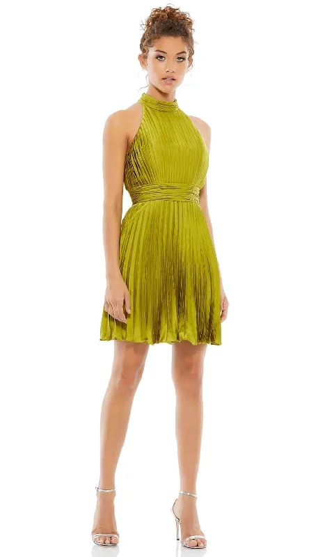 Romantic Floral Dress Mac Duggal 26645 - Pleated Cocktail Dress