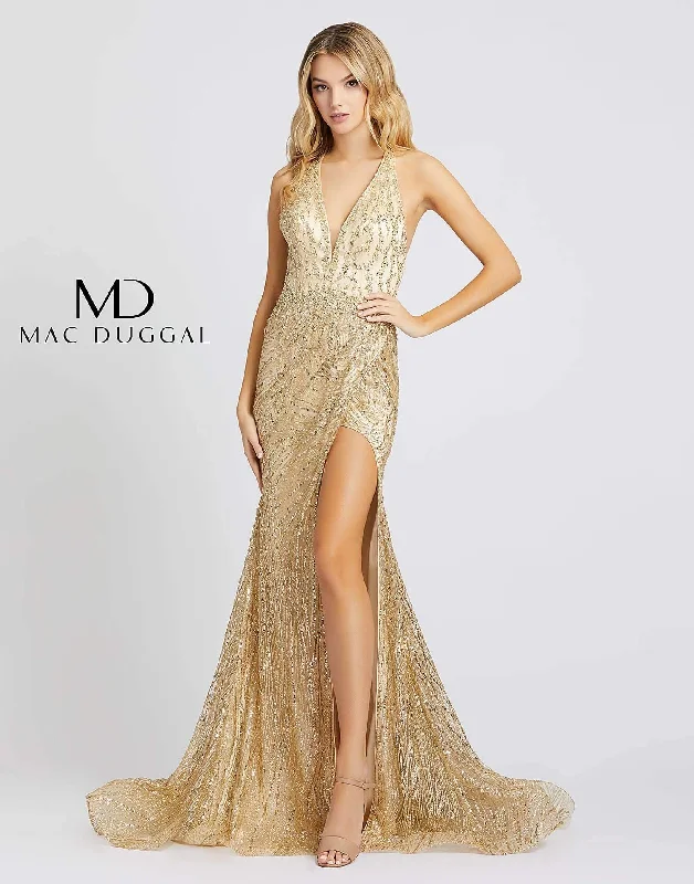 Drape Sleeve Dress Mac Duggal Prom Long Formal Mermaid Evening Dress