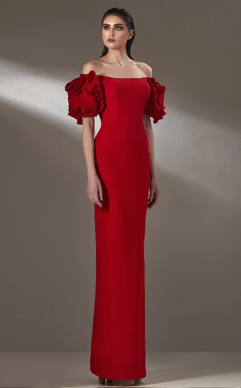 Illusion Neckline Dress MNM Couture K3875 Dress