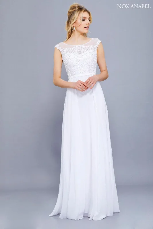 Chic Maxi Dress Long Formal Bridal Wedding Dress