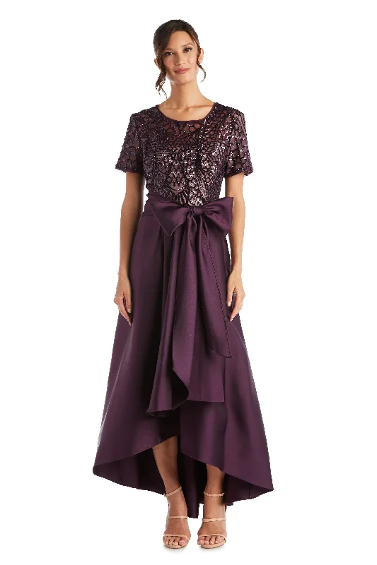 Floral Gown R&M Richards 3532P High Low Petite Skirt Top Dress