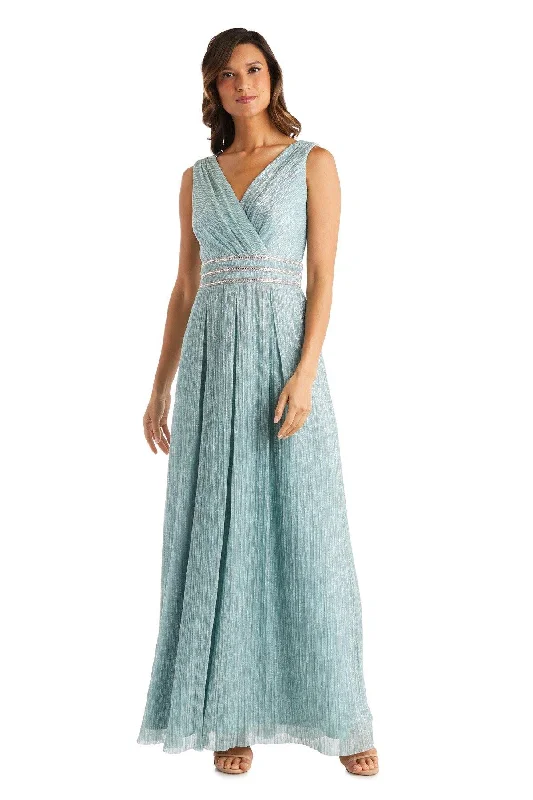 Empire Waist Gown R&M Richards 7068 Long Mother Of The Bride Dress
