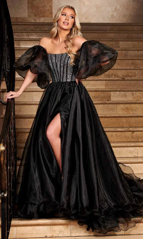 Glamorous Formal Dress Rachel Allan 70470 - Rhinestone Beaded Corset Ballgown