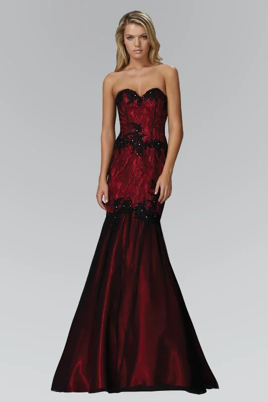 Glamorous Formal Dress Formal Long Strapless Sweetheart Mermaid Prom Gown