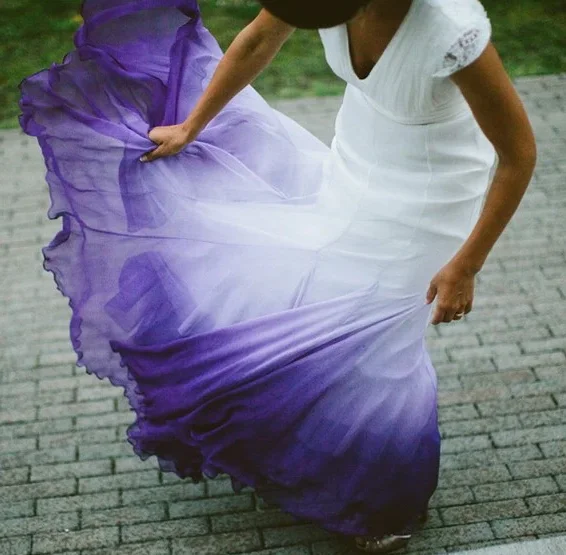 Vintage Gown V neck Ombre Formal Prom Dress, A Line Wedding Dress Party Gown fg1772 Vintage Gown V neck Ombre Formal Prom Dress, A Line Wedding Dress Party Gown fg1772