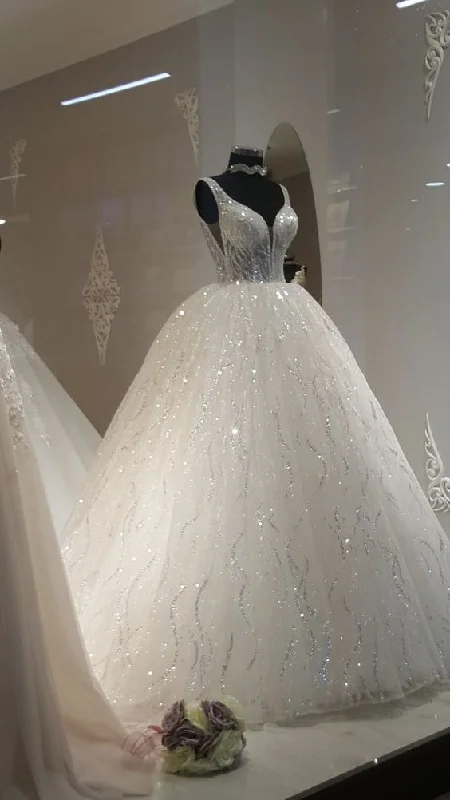 Backless Dress White Long Ball Gown Prom Dresses Wedding dress    fg1190
