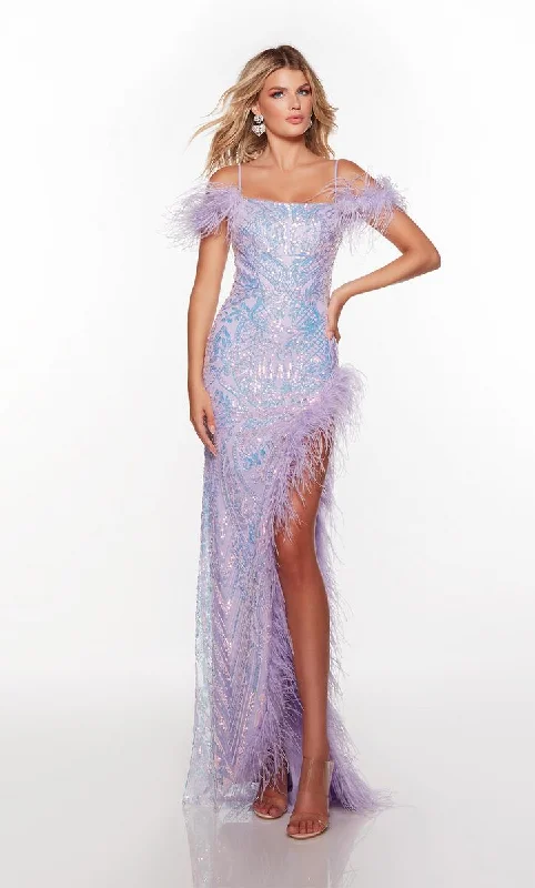 Drape Sleeve Dress Alyce Prom Dress 61402