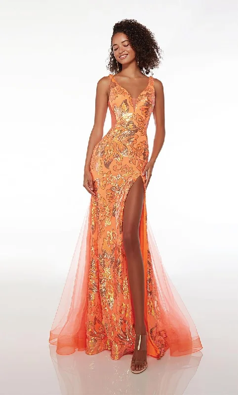 Elegant Tulle Gown Alyce Prom Dress 61549