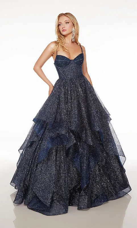 Fit And Flare Dress Alyce Paris Tiered Ball Gown Prom Dress 61637