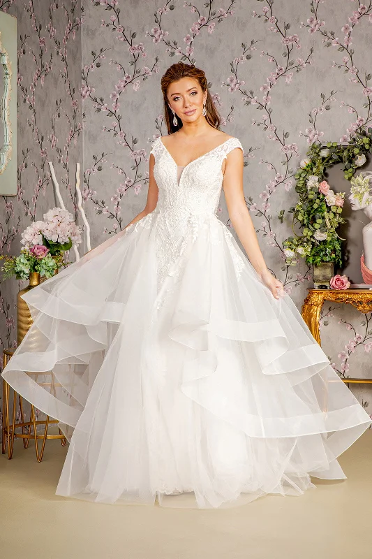 Modest Formal Dress Bead Lace Mermaid w/ Detachable Waist Layered Drape Long Wedding Dress GLGL3341 Modest Formal Dress Bead Lace Mermaid w/ Detachable Waist Layered Drape Long Wedding Dress GLGL3341