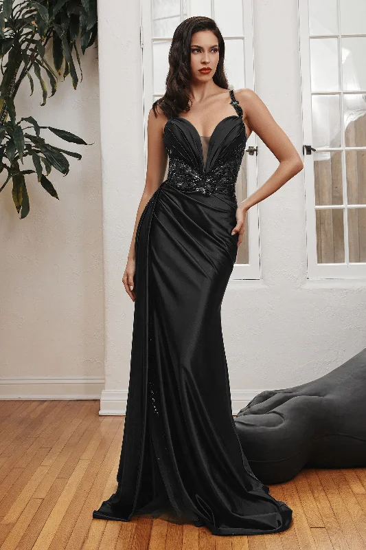 Pleated Gown CDS417