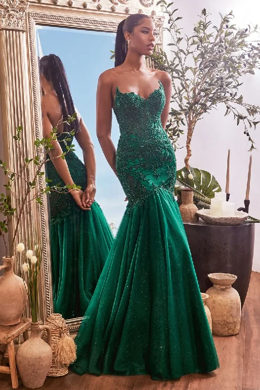 Embroidered Gown CDS482
